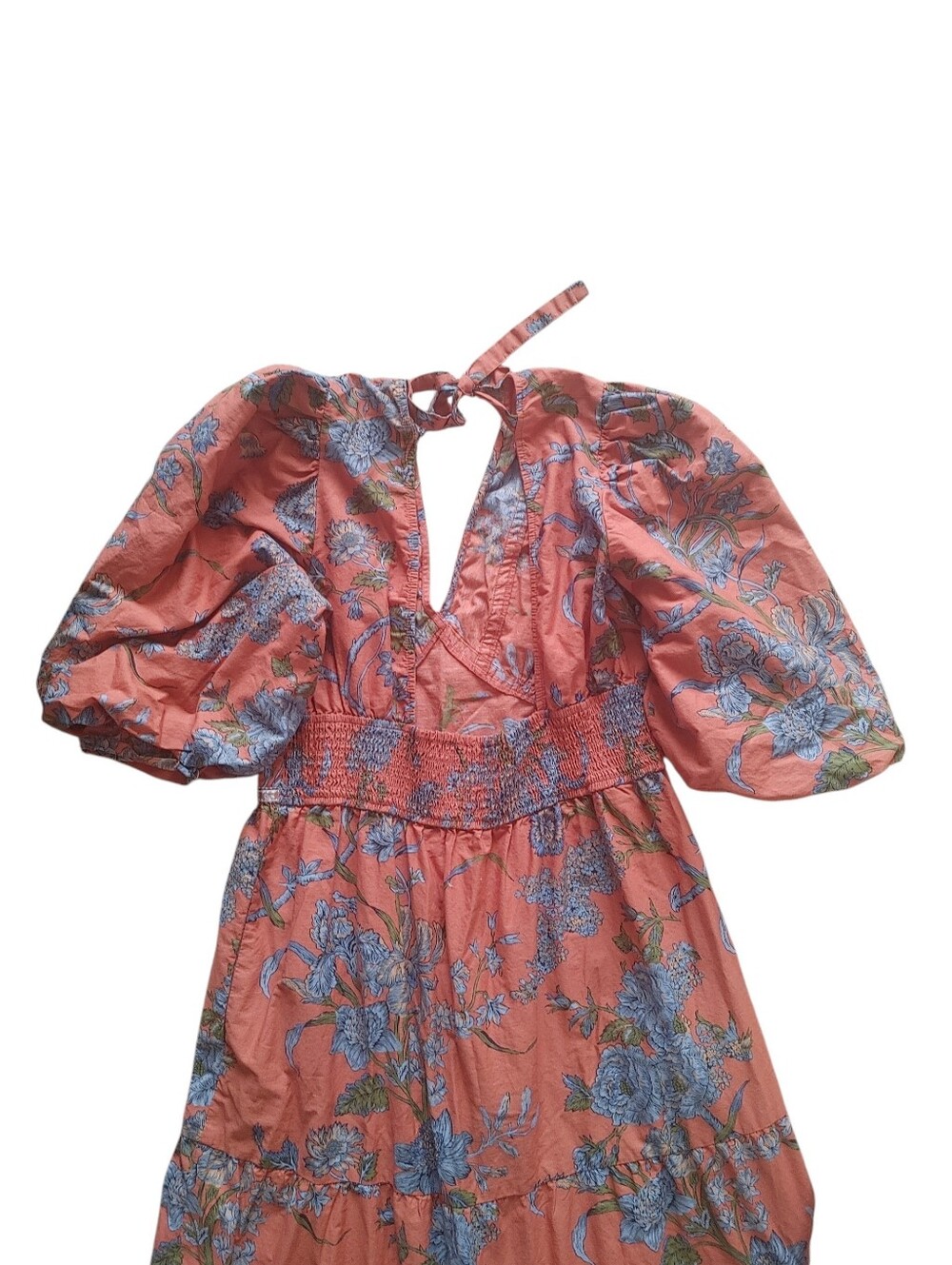 100% Cotton House of Harlow 1960 Wanda Orange Midi Dress By Nicole Ritchie - Picture 5 of 11